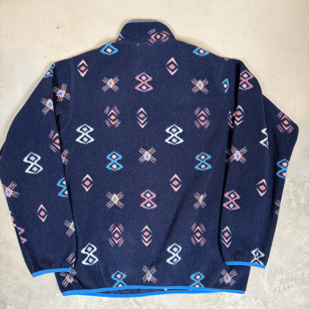 Patagonia Synchilla Snap-T Fleece Pullover Mens XL Blue Geometric Southwestern - Picture 4 of 5
